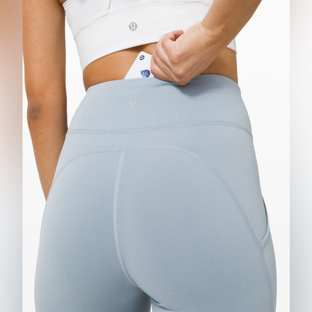 NWOT Lululemon Invigorate High-Rise Tight 25" Chambray - Picture 5 of 9